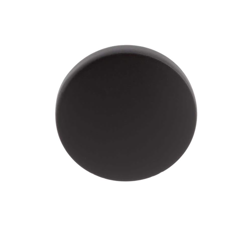 Matte Black Round Zinc Cabinet Knob Multipack