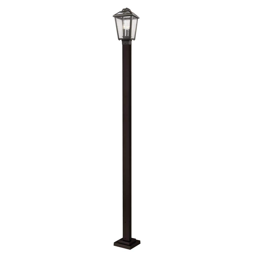 Bayland 111 in. 3 Light Rubbed Bronze Aluminum Hardwired Outdoor Weather Re