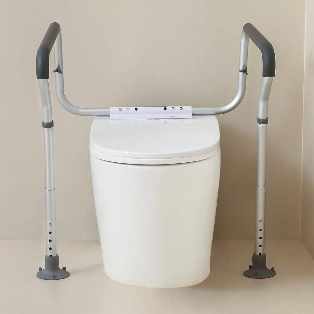 Adjustable Aluminum Toilet Safety Frame with Handrails