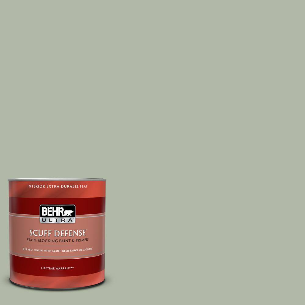 BEHR ULTRA 1 qt. N3903 Jojoba Extra Durable Flat Interior Paint
