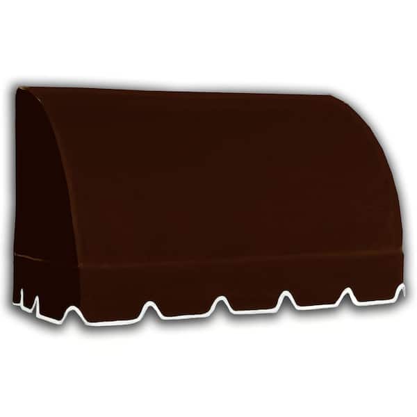 AWNTECH 3.38 ft. Wide Savannah Window/Entry Fixed Awning (31 in. H x 24 in. D) Brown