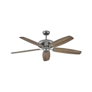 Grander 60 in. Indoor Pewter Ceiling Fan with Wall Switch