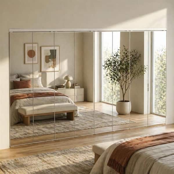 Impact Plus 102 in. x 84 in. Polished Edge Mirror Solid Core MDF