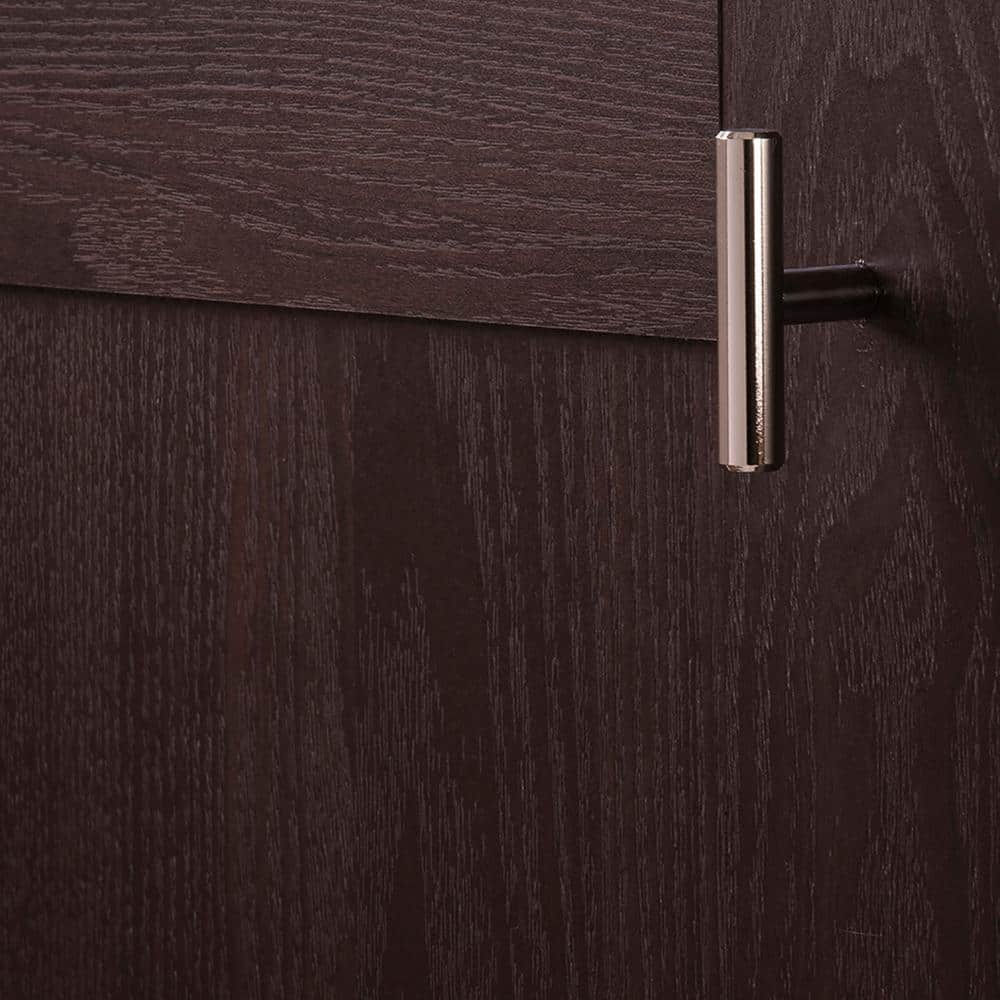 Polished Chrome T-Shaped Bar Cabinet Knob with Mounting Hardware