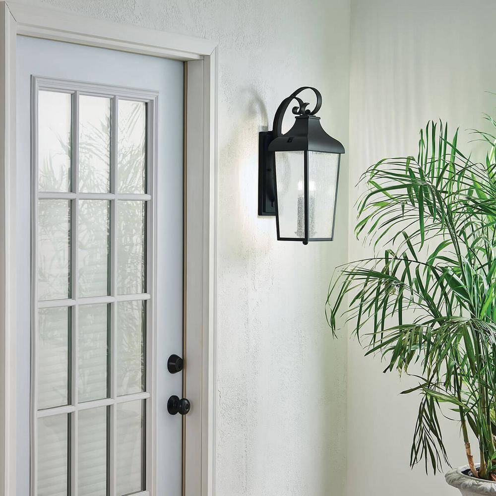 Forestdale Vintage Rain Collector Inspired Outdoor Wall Lantern in Distressed Bronze