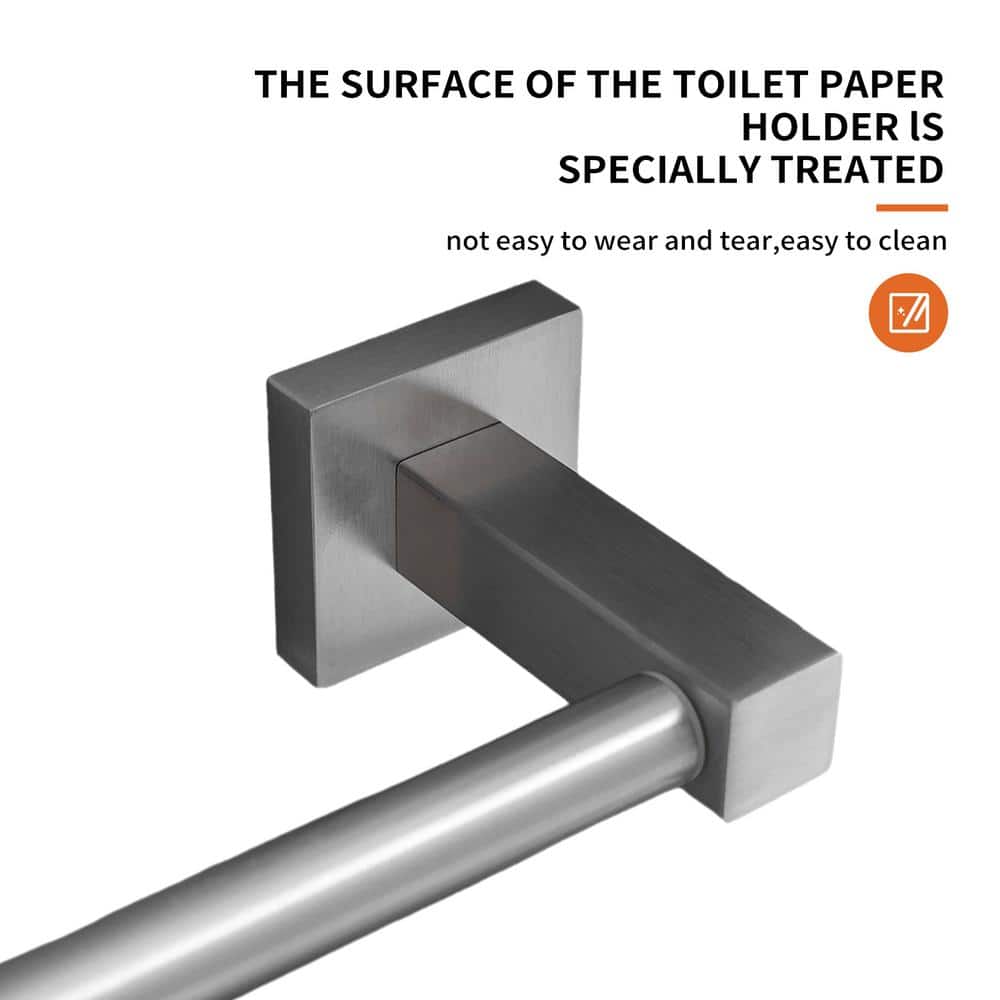 Brushed Nickel Stainless Steel Wall Mounted Toilet Paper Holder