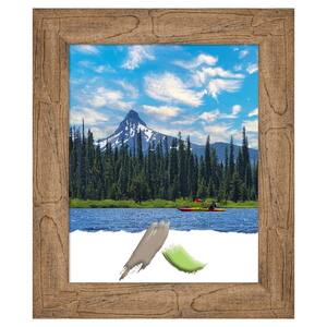 Owl Brown Wood Picture Frame Opening Size 16 x 20 in.