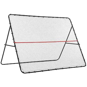 8.5 ft. x 6.5 ft. Soccer Rebounder Net, Adjustable and Foldable Multi-Sport Training Bounce Back Net, Target Goal