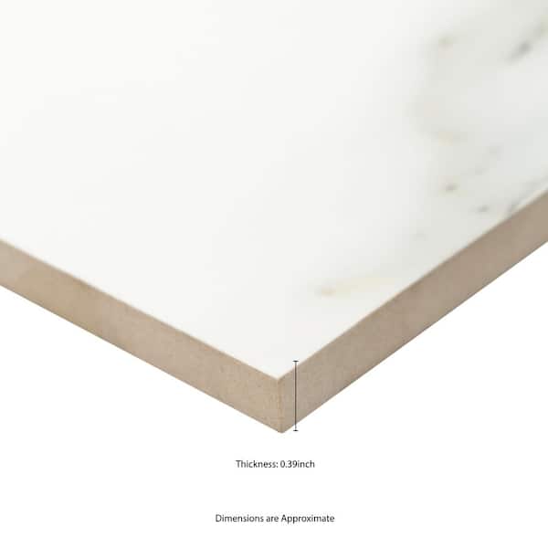 ariaページ MSI Aria Bianco 12 in. x 24 in. Polished Porcelain Floor and