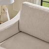 StyleWell Daphne 91.7 in. Skirted Upholstered Queen Size Sofa Bed in Oatmeal 113A062OAT