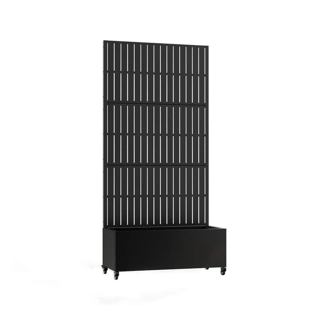 6 ft. H x 3 ft. W Metal Planter Box with Trellis Black price history on PriceWatchPro