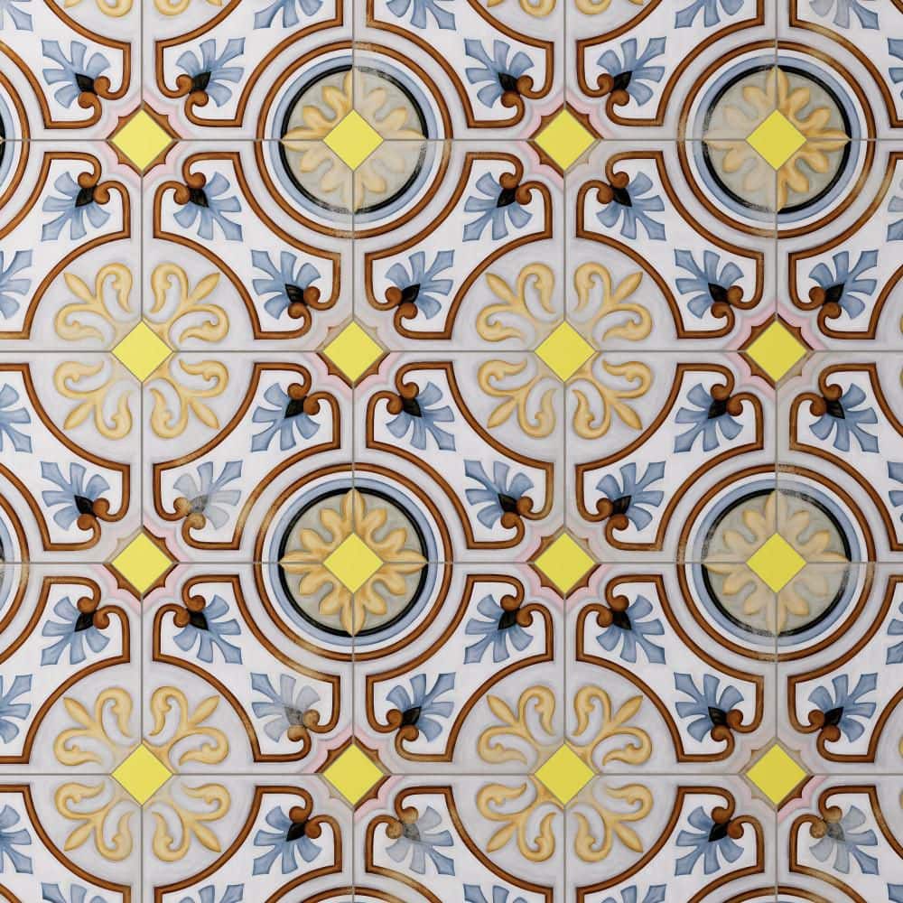 Vaudeville Octagon Deco Diglas with Taco Lima 8 in. x 8 in. Porcelain Floor and Wall Tile (11.25 sq. ft. /Case) price history on PriceWatchPro