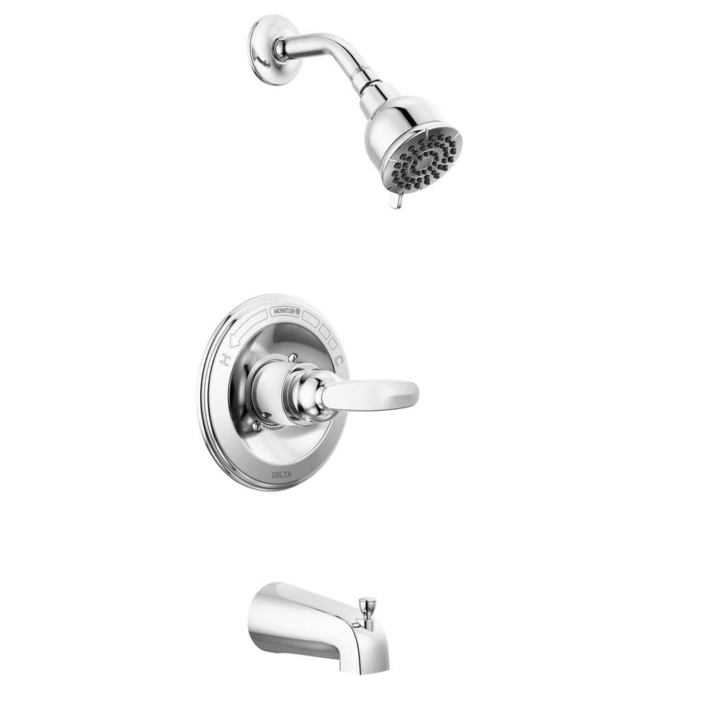 Delta Foundations Single-Function Tub and Shower Trim Kit with Single-Spray Show 