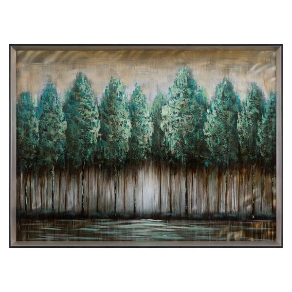 Yosemite Home Decor 36 in. H x 48 in. W "Over the Top" Artwork in Metal Acrylic Wall Art