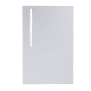 Designer Series Raised Style 15 in. 304 Stainless Steel Single Access Door with Shelf