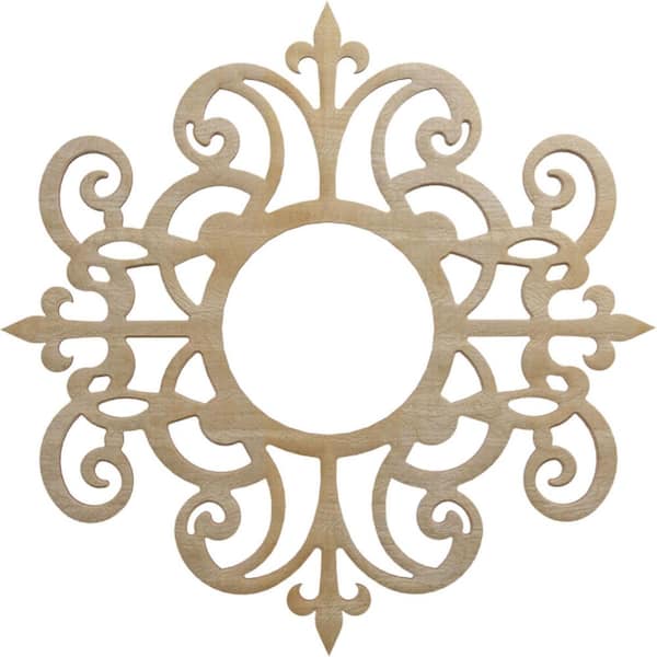 Ekena Millwork 0.25 in. x 6.5 in. x 20 in. Wood Medallion Moulding
