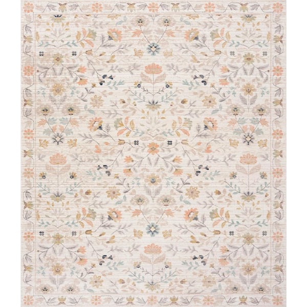 Crestwood Cream 8 ft. x 10 ft. Oriental Indoor Area Rug