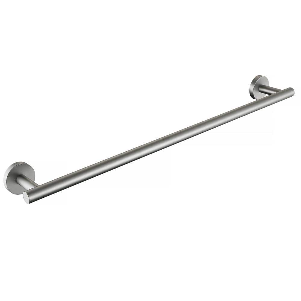 ATKING Bathroom 24 in. Wall Mounted Towel Bar Towel Holder in Brushed ...