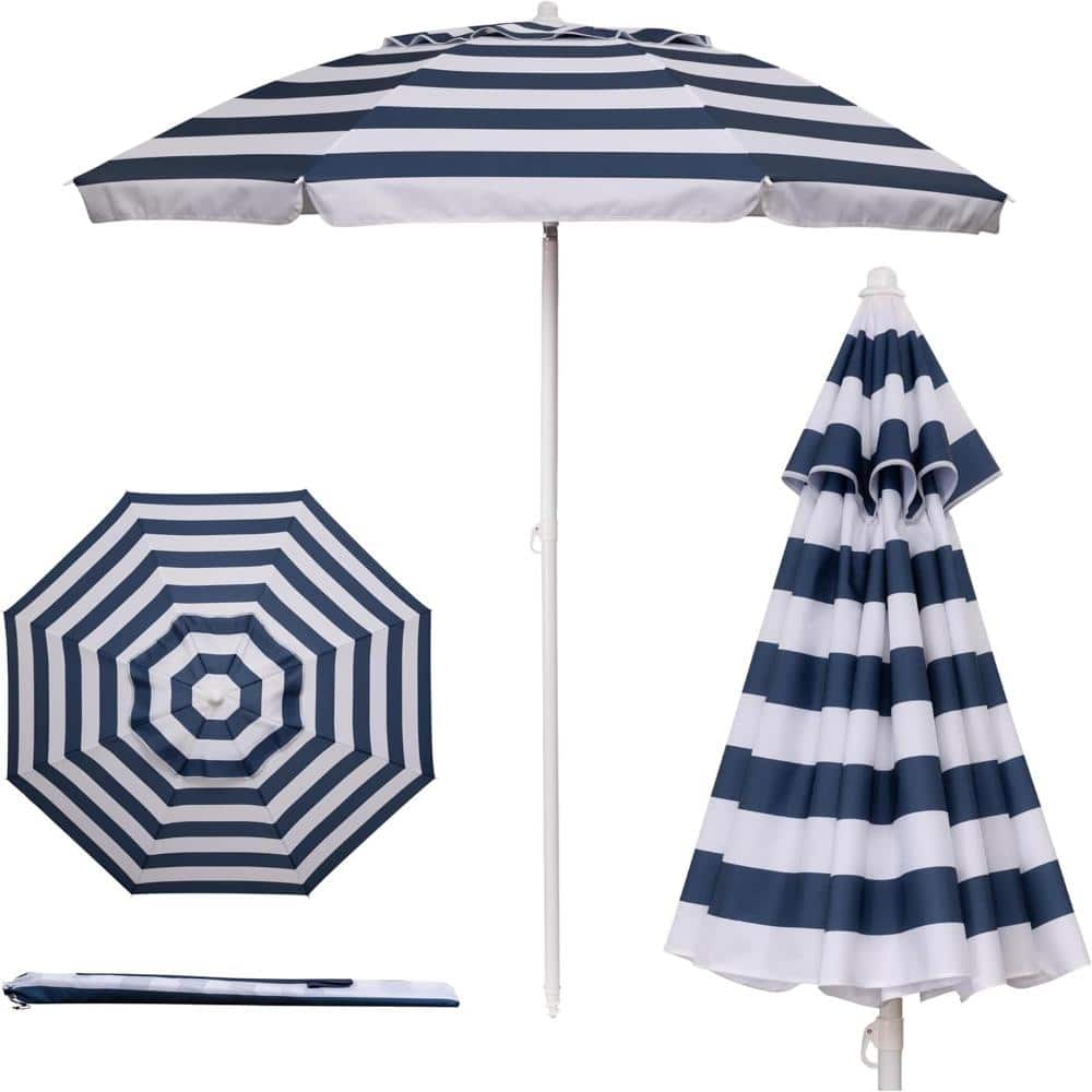 5.5ft Portable Beach Umbrella UV Protection Tilt Pole Carry Bag for Travel & Camping price history on PriceWatchPro