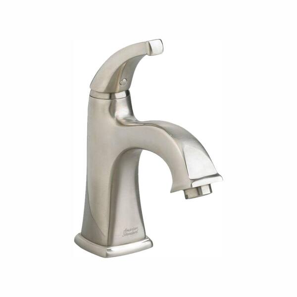 American Standard Town Square Monoblock Single Hole Single Handle Mid-Arc Bathroom Faucet in Brushed Nickel