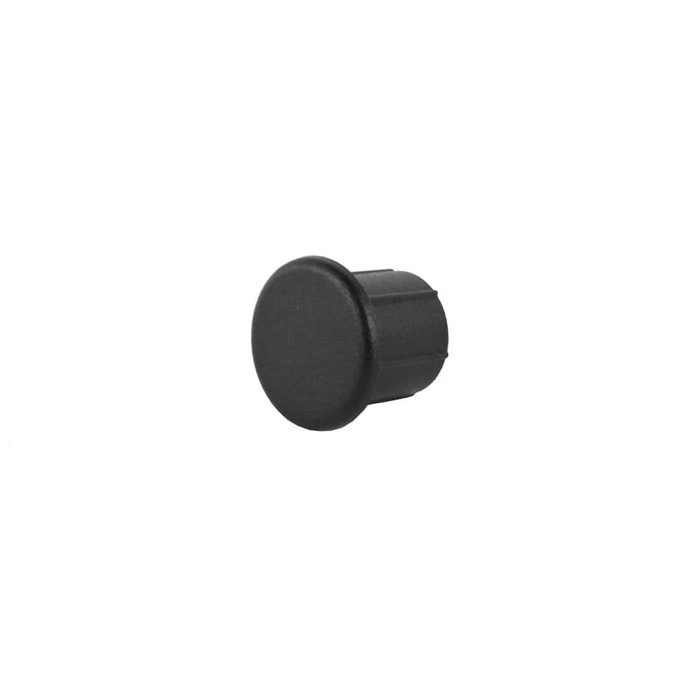 WESTBURY 13/8 in. Continuous Handrail Aluminum End Cap Black Fine