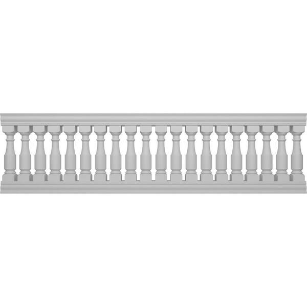 Fiberthane Hamilton Balustrade 132 in. L x 38 in. H Fiberglass Railing Kit