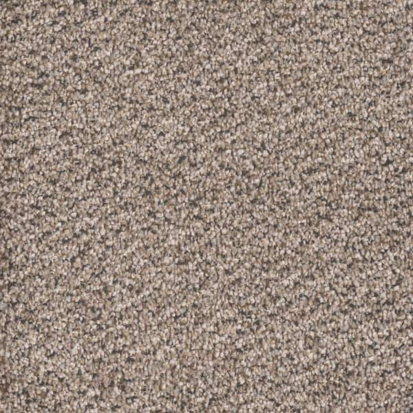 Home Decorators Collection Gilbert Park I - Salt Box - Beige 48 oz. Polyester Texture Installed Carpet