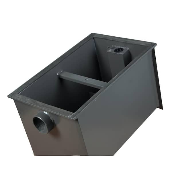 Regency 50 lb. 25 GPM Grease Trap with 3 Non-Threaded Connections