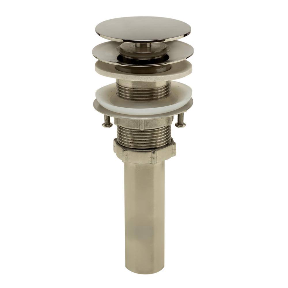 Polished Stainless Steel Mushroom Pop-Up Drain for Sink