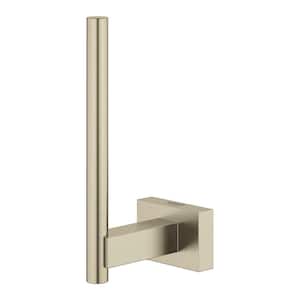 Essentials Cube Wall Mount Toilet Paper Holder in Brushed Nickel