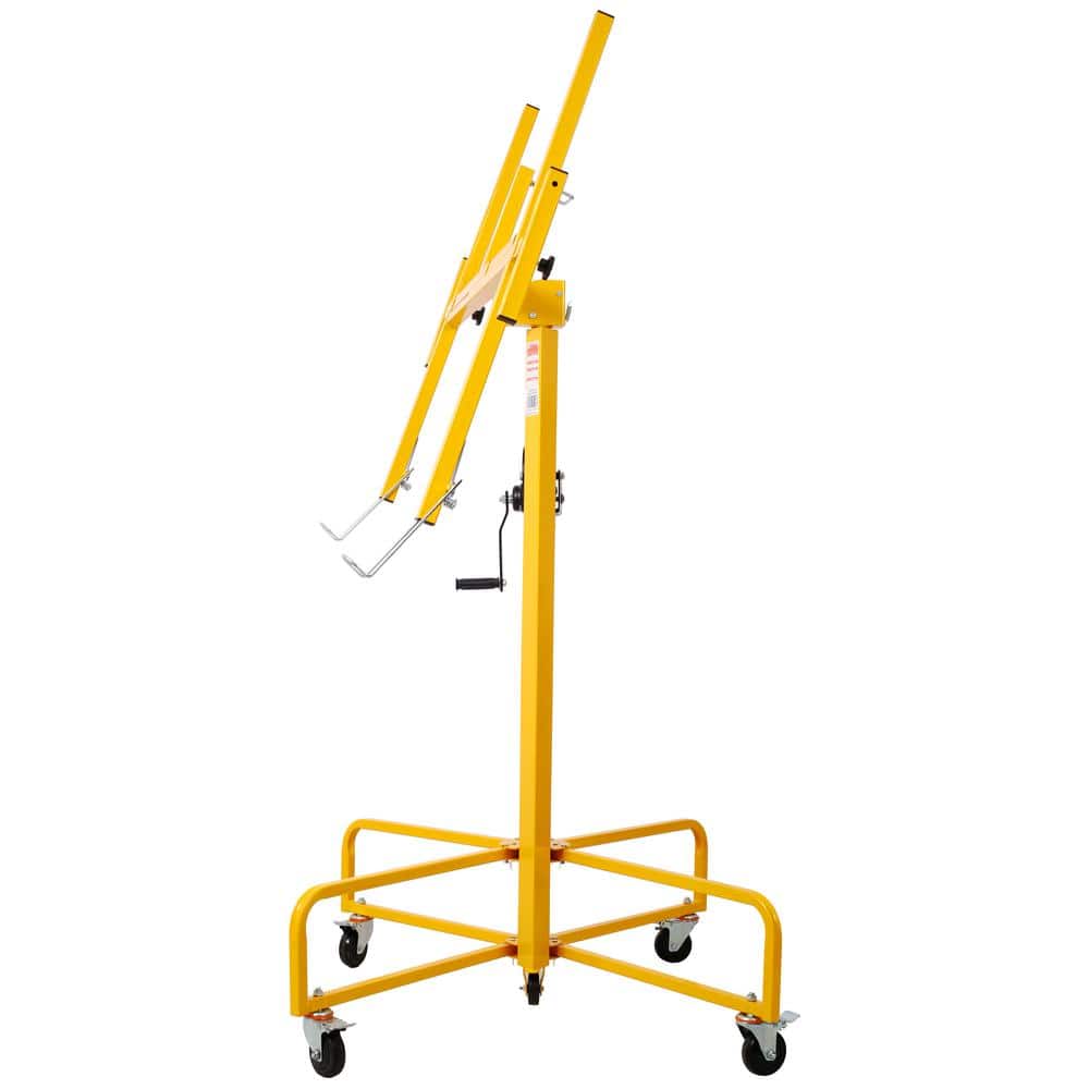Heavy Duty Yellow Drywall Panel Hoist with Rolling Casters