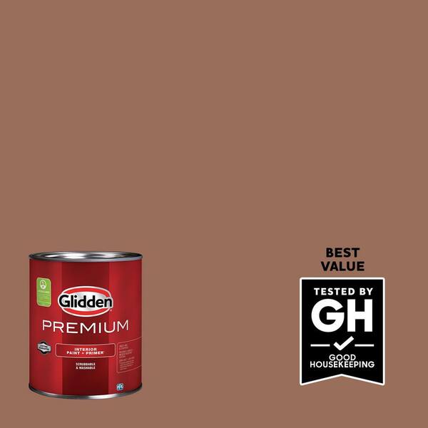 Glidden Premium 1 qt. Prairie Fire PPG1071-6 Semi-Gloss Interior Latex Paint
