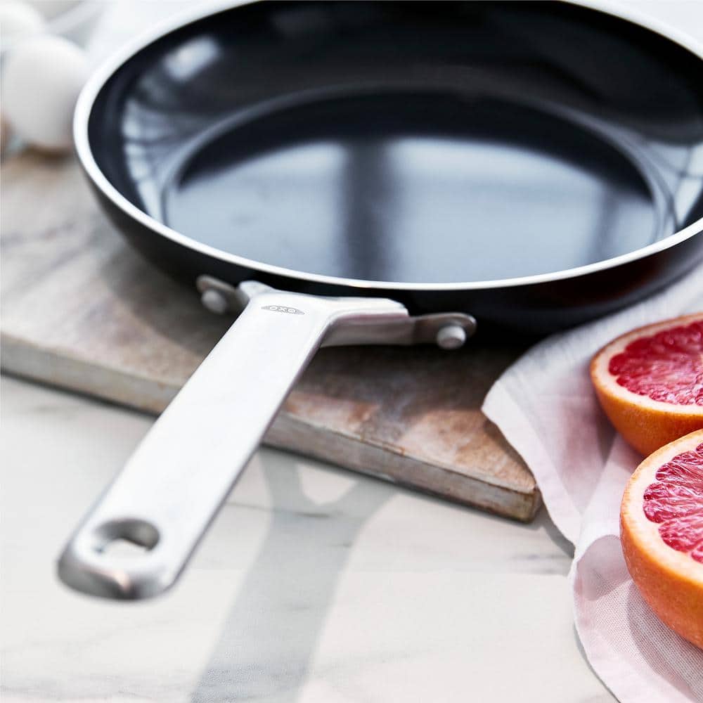 Black 10" Aluminum Ceramic Nonstick Fry Pan