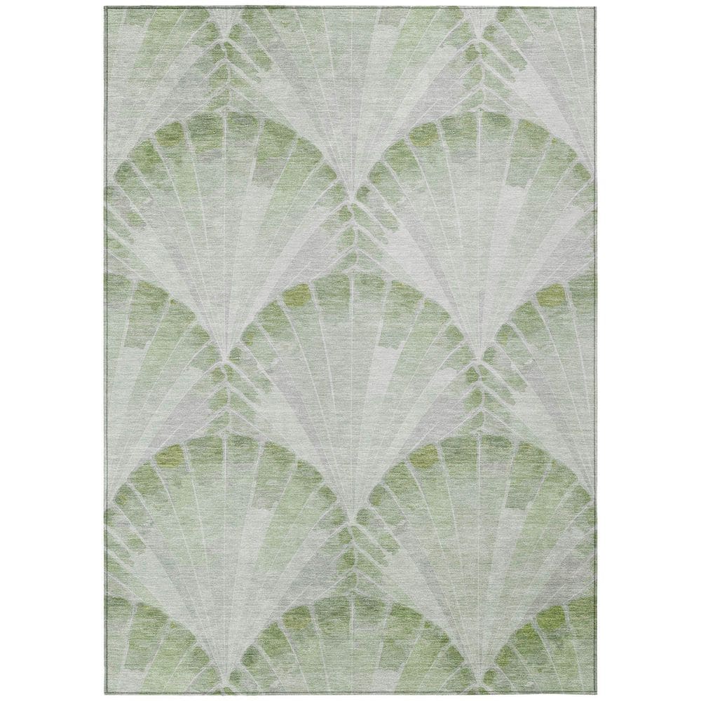 Chantille Machine Washable Indoor/Outdoor Abstract ACN2401 Aloe 3 ft. x 5 ft. Area Rug price history on PriceWatchPro