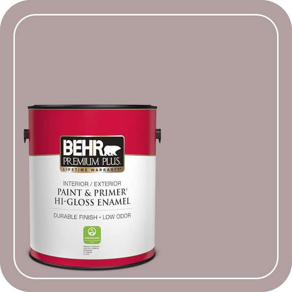 BEHR PREMIUM PLUS 1 gal. Home Decorators Collection #HDC-CT-18 Violet Vista Hi-Gloss Enamel Interior/Exterior Paint & Primer