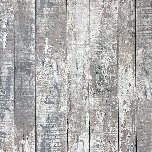 Bertram Grey Wood Wallpaper Sample