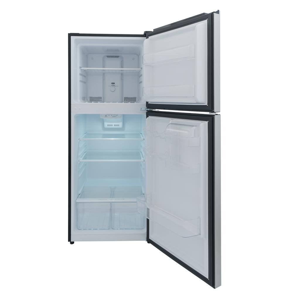 10.1 cu. ft. Top Freezer Refrigerator in Platinum Steel