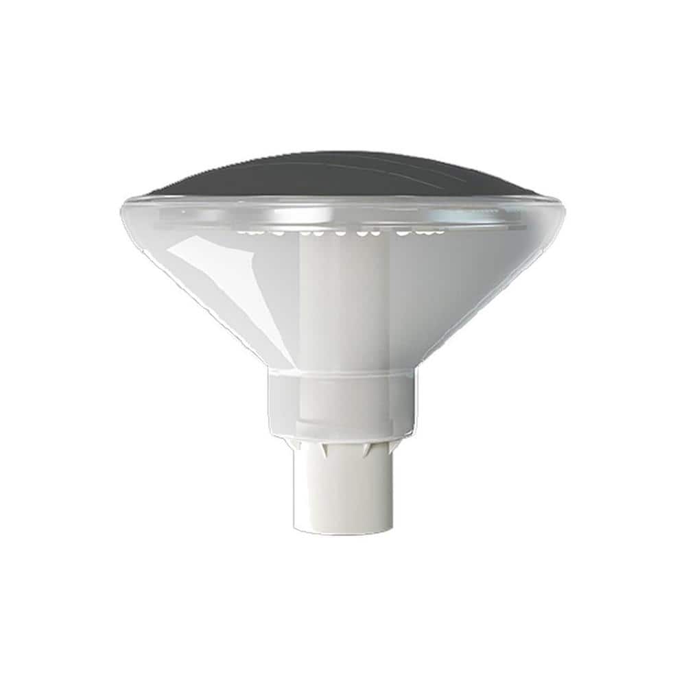 Solar Black LED Vandal Resistant Pathway Bollard Light