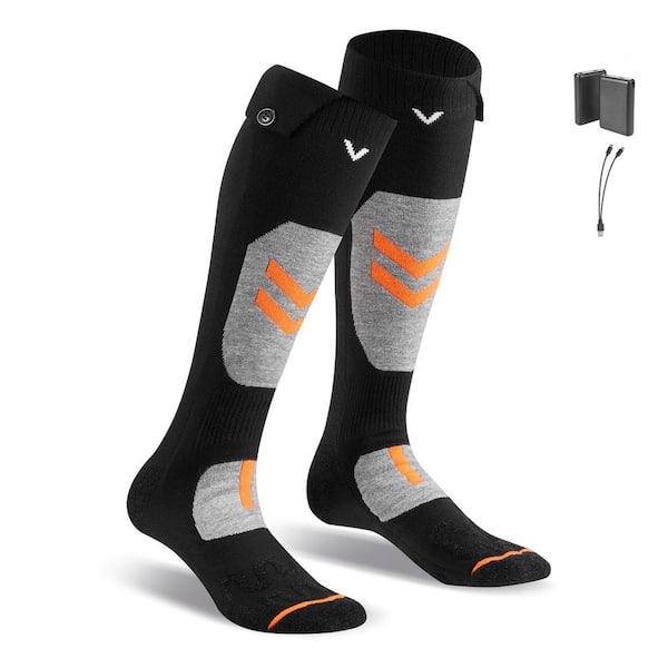 Heated Socks, Small Size, 5000mAh Battery, Rechargeable, 4 Heating Levels, APP Control, for Men/Women, Foot Warmer