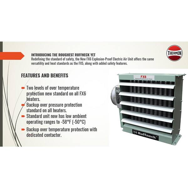 RUFFNECK FX Series 10,250 BTU Explosion-Proof Forced Air