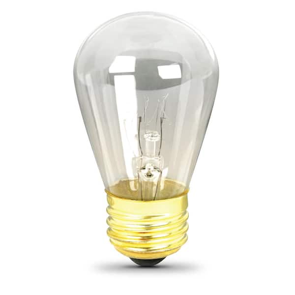 Feit Electric 11-Watt S14 Dimmable Soft White String Light Incandescent Light Bulb (4-Pack)