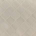 Portico Pearl Arabesque 10.83 in. x 15.5 in. x 8 mm Glossy Ceramic Mosaic Tile (11.7 sq. ft. / case)
