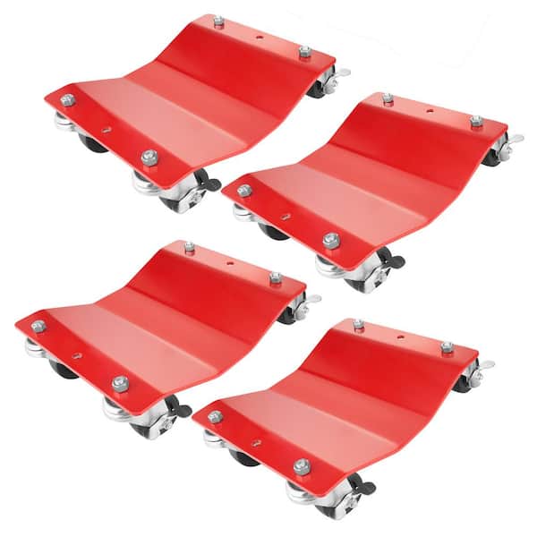 Pentagon Tool HWD630480 1,500 lbs. Capacity Solid Steel Commercial Grade Tire Dolly (4-Pack) - 1