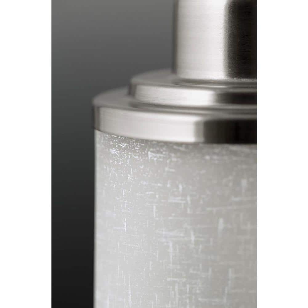 Alexa Brushed Nickel Mini Pendant Light with Glass Shade