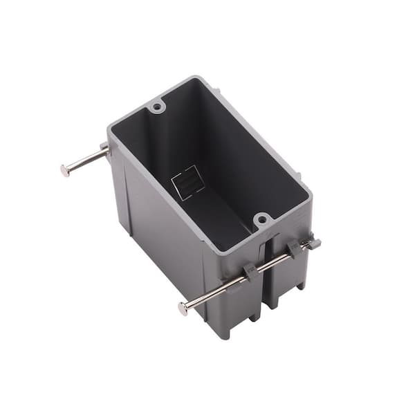 Plastic Switch/Outlet Boxes 20 cu. in. Grey 1-Gang, ETL Listed, New Work (160-Pack)