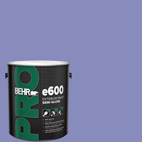 BEHR PRO 1 gal. #620B-5 Pristine Petal Semi-Gloss Exterior Paint