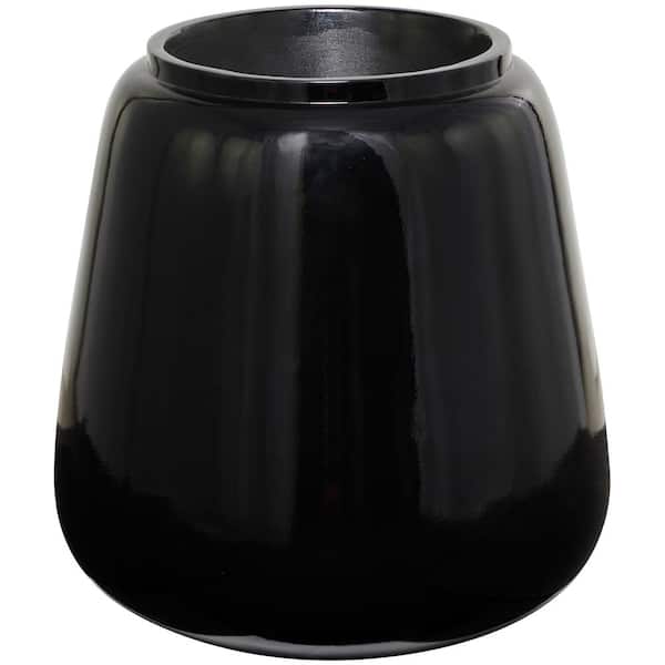 Litton Lane Black Resin Decorative Vase