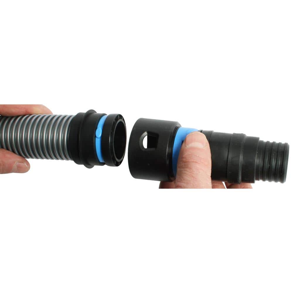 30 Ft. Gray Flexible Vacuum Hose with Multi-Brand Adapters