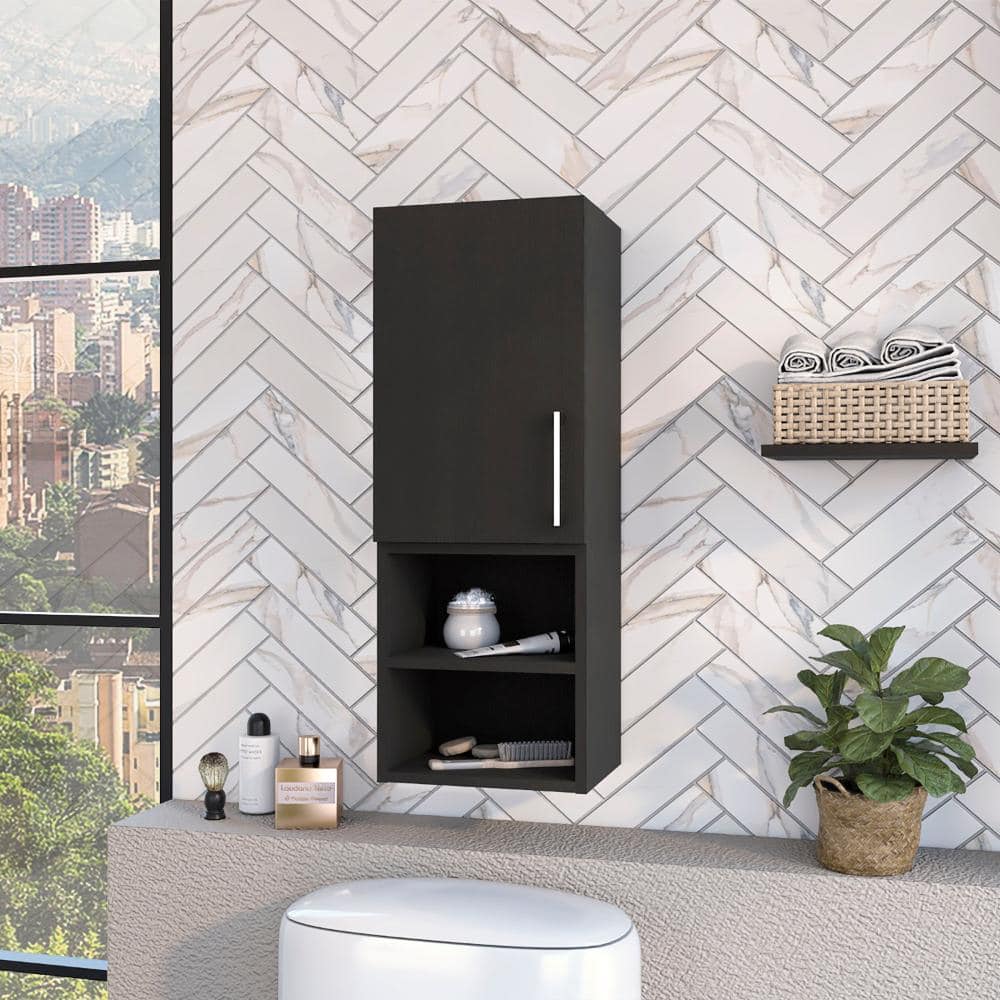 Praia Single Door Medicine Cabinet with Four Shelves & Metal Handle price history on PriceWatchPro