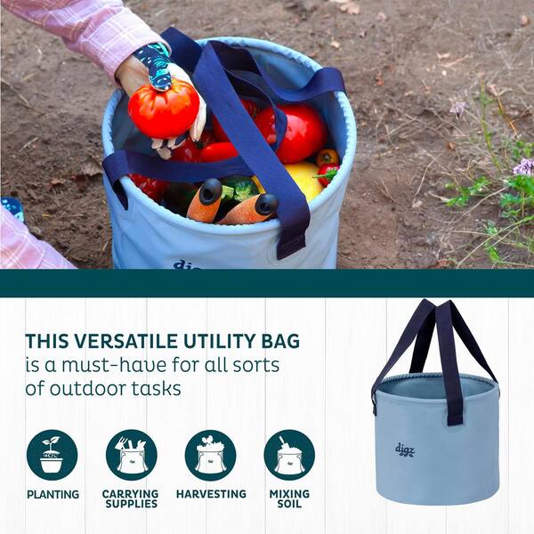 Digz Waterproof Gardening Bucket Bag 1DZ-788-08 - The Home Depot